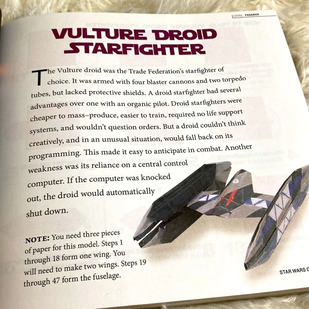STAR WARS ORIGAMI 36 PAPER Folding Projects from a Galaxy far far away N…